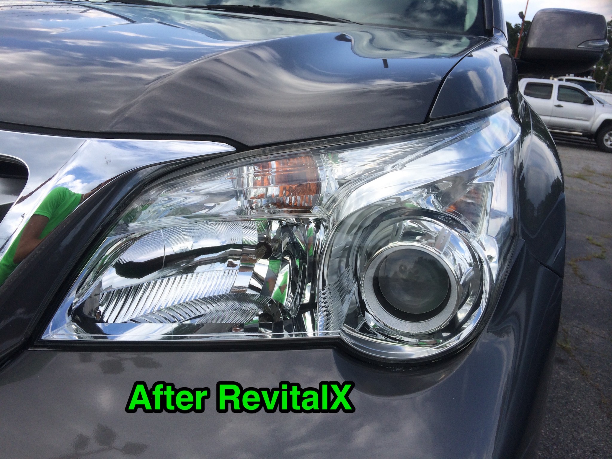 14. Lexus GX 460 Before and After 14 RevitalX Headlight Restoration